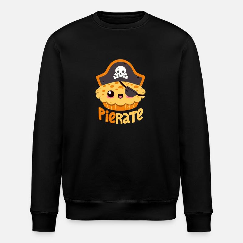 Kuchen-Pirat - Stanley/Stella Unisex Bio-Sweatshirt ROLLER - Schwarz
