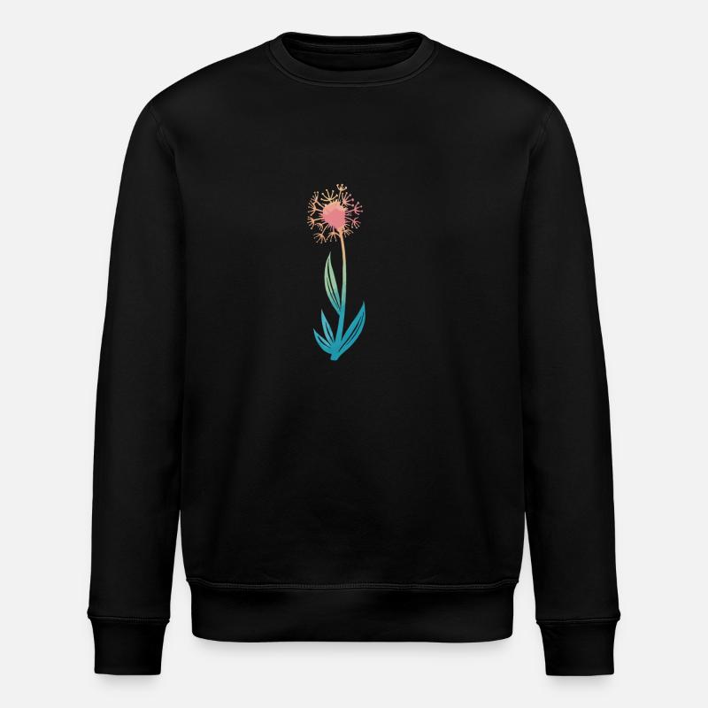 Fleur, Nature, Botanique - Sweat bio ROLLER Stanley/Stella Unisexe - noir