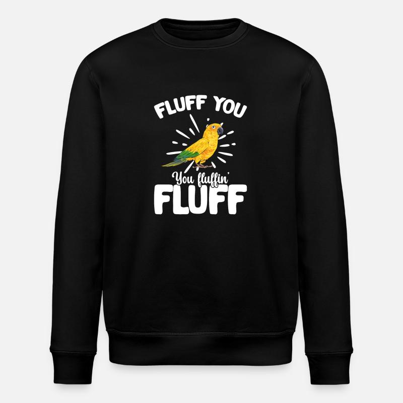 Parakeet Parrot Parakeet Bird - Stanley/Stella ROLLER Unisex Organic Sweatshirt - black