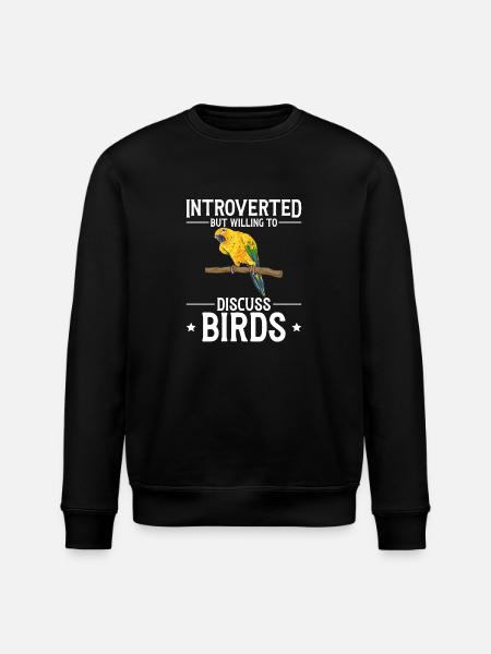 Parakeet Parrot Parakeet Bird - Stanley/Stella ROLLER Unisex Organic Sweatshirt - black