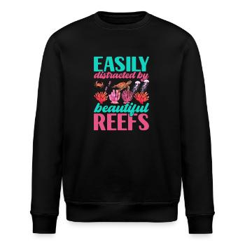 Meeresbiologie Meeresbiologe - Stanley/Stella Unisex Bio-Sweatshirt ROLLER - Schwarz - Vorne - Nik (191cm)