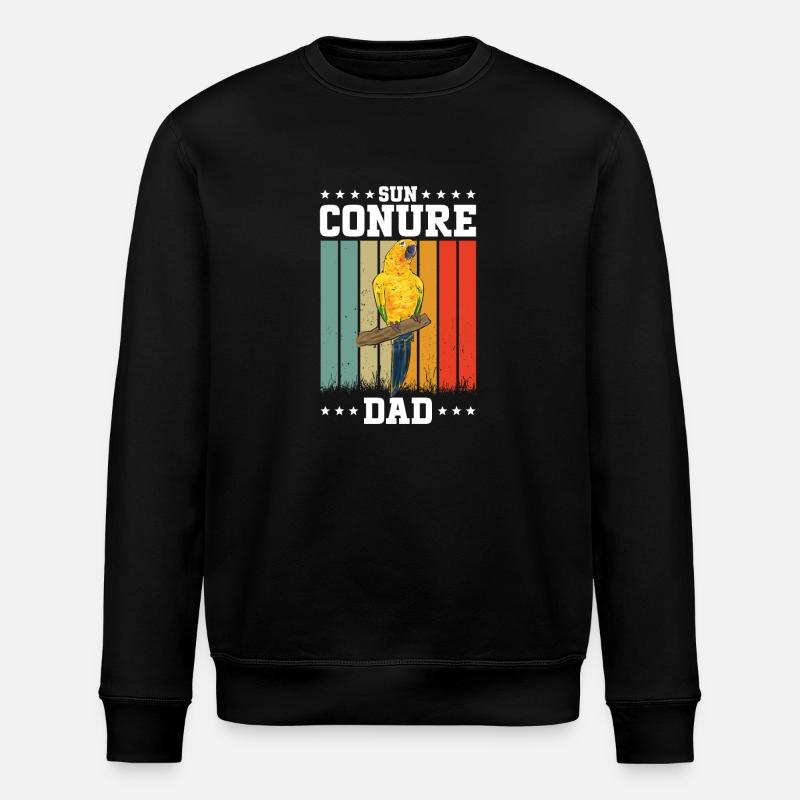 Parakeet Parrot Parakeet Bird - Stanley/Stella ROLLER Unisex Organic Sweatshirt - black
