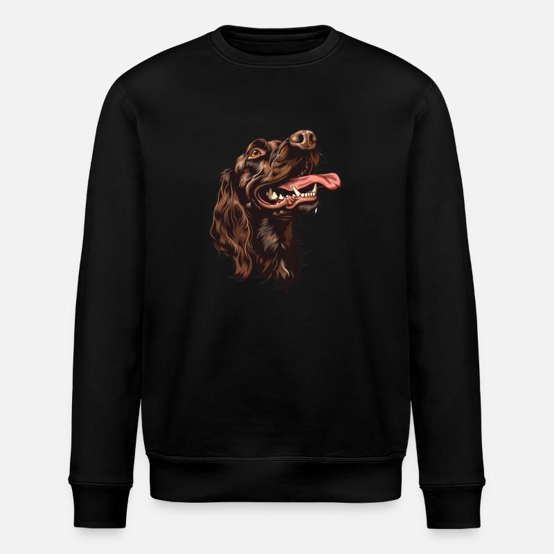 Boykin Spaniel | Cartoon Artwork - Stanley/Stella Unisex Bio-Sweatshirt ROLLER - Schwarz