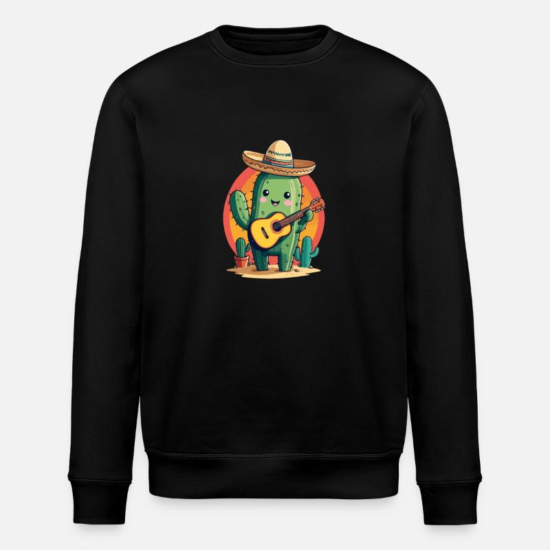 Cactus Mexicain Mariachi Guitariste Musique - Sweat bio ROLLER Stanley/Stella Unisexe - noir