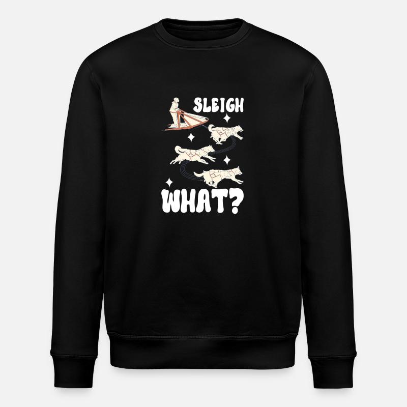 Sledding Sled dogs - Stanley/Stella ROLLER Unisex Organic Sweatshirt - black