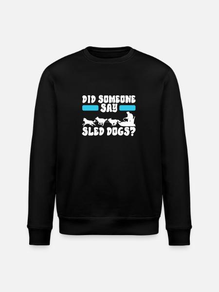 Sledding Sled dogs - Stanley/Stella ROLLER Unisex Organic Sweatshirt - black