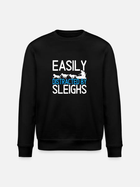 Sledding Sled dogs - Stanley/Stella ROLLER Unisex Organic Sweatshirt - black
