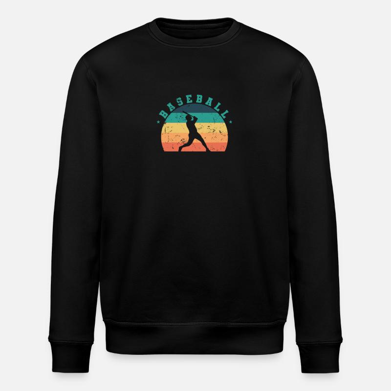 Baseball, classic team sport - Stanley/Stella ROLLER Unisex Organic Sweatshirt - black