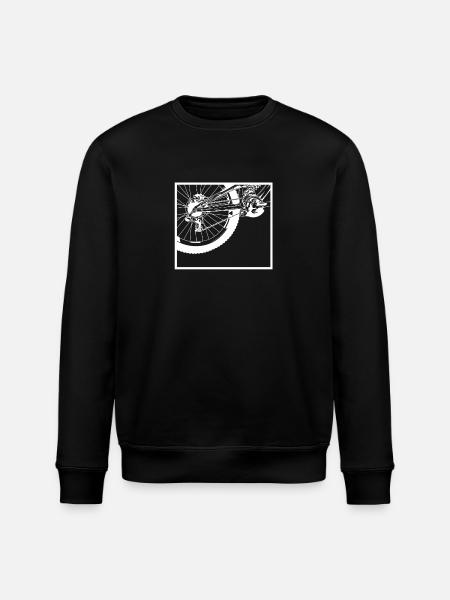 Bicycle Rear Wheel - Stanley/Stella ROLLER Unisex Organic Sweatshirt - black