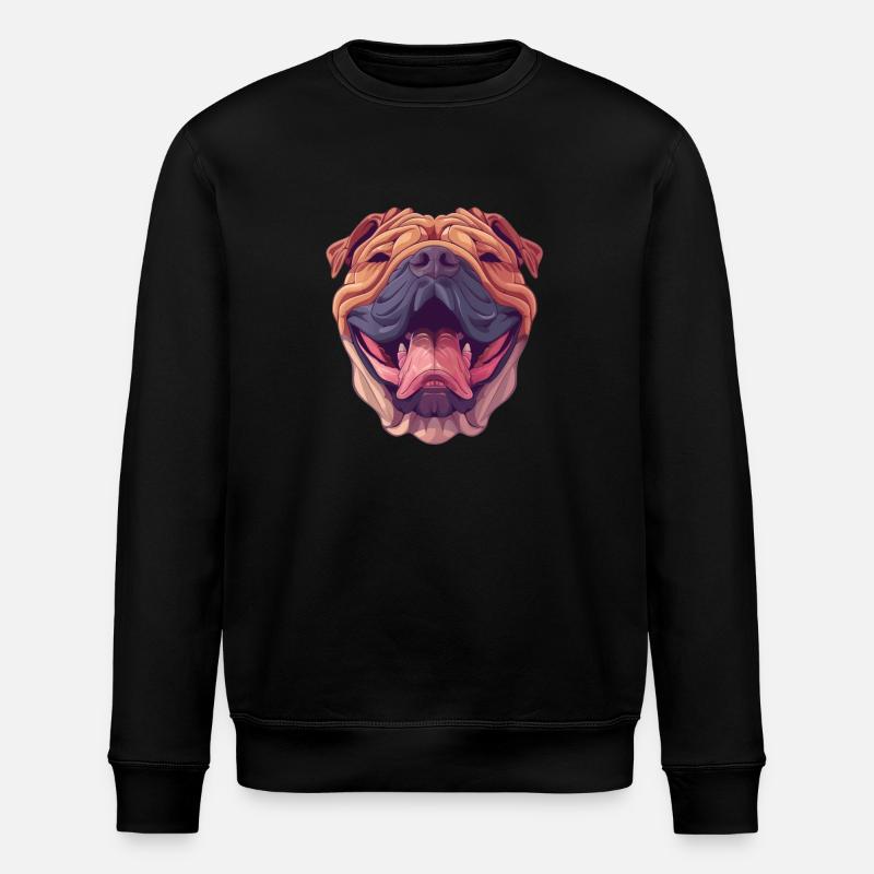 Shar-Pei | Illustration de dessin animé - Sweat bio ROLLER Stanley/Stella Unisexe - noir