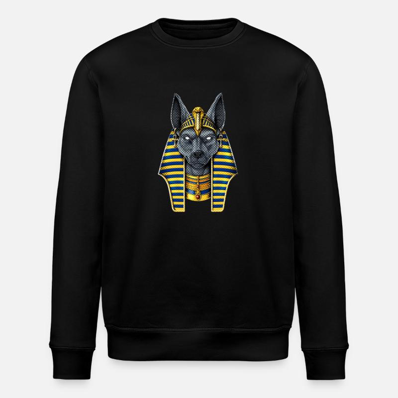 Ägyptischer Gott Anubis - Stanley/Stella Unisex Bio-Sweatshirt ROLLER - Schwarz
