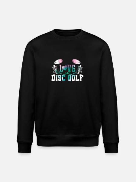Love Disc Golf - Stanley/Stella ROLLER Unisex Organic Sweatshirt - black