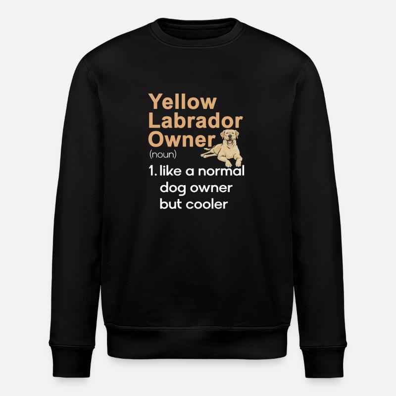 Labrador Retriever jaune - Sweat bio ROLLER Stanley/Stella Unisexe - noir