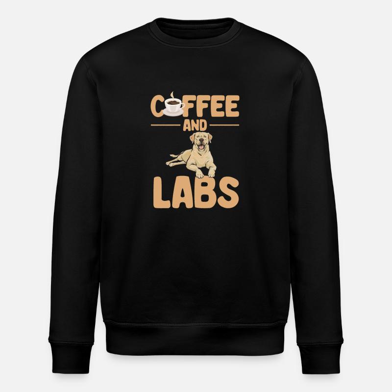 Labrador Retriever jaune - Sweat bio ROLLER Stanley/Stella Unisexe - noir