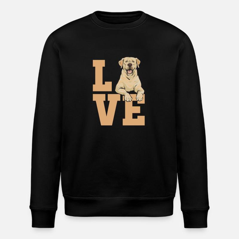 Labrador Retriever jaune - Sweat bio ROLLER Stanley/Stella Unisexe - noir