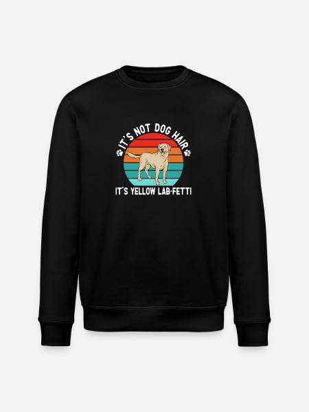 Yellow Labrador Retriever - Stanley/Stella ROLLER Unisex Organic Sweatshirt - black