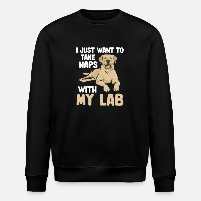 Labrador Retriever jaune - Sweat bio ROLLER Stanley/Stella Unisexe - noir
