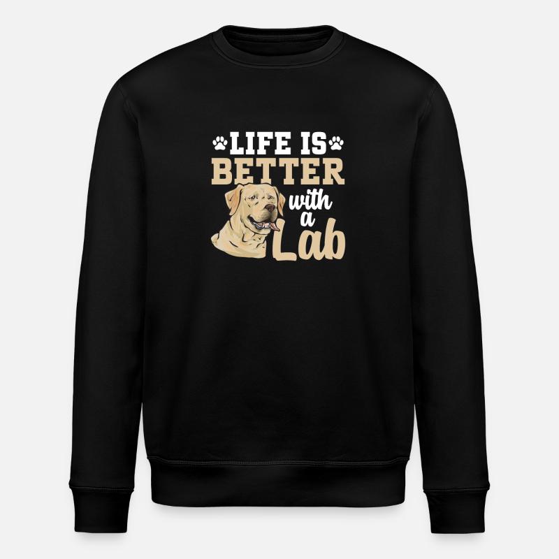Labrador Retriever jaune - Sweat bio ROLLER Stanley/Stella Unisexe - noir