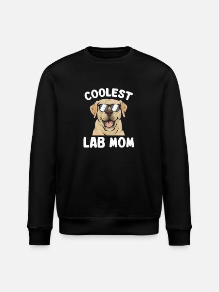 Yellow Labrador Retriever - Stanley/Stella ROLLER Unisex Organic Sweatshirt - black