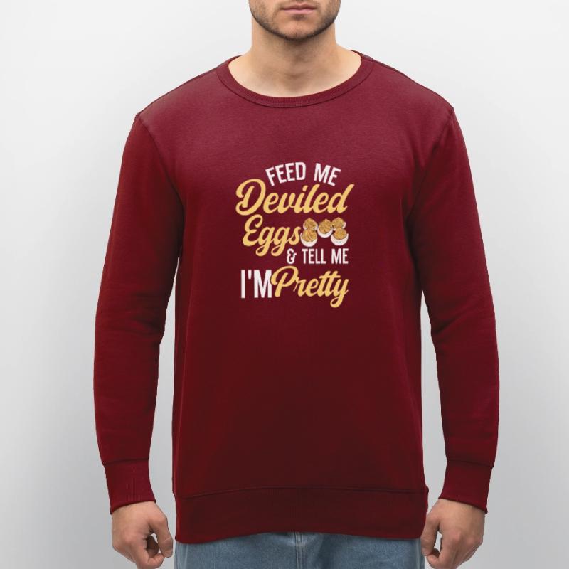 Stuffed Eggs Deviled Eggs Stanley/Stella ROLLER Unisex Organic Sweatshirt