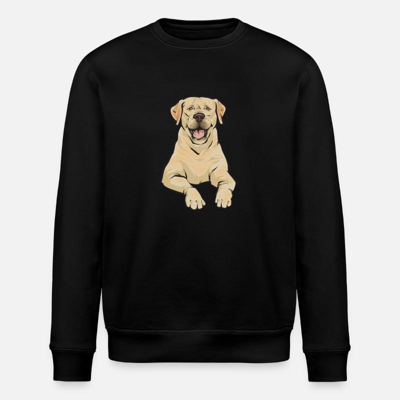 Labrador Retriever jaune - Sweat bio ROLLER Stanley/Stella Unisexe - noir