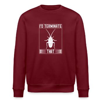 Schädlingsbekämpfung Kammerjäger - Stanley/Stella Unisex Bio-Sweatshirt ROLLER - Burgunderrot - Vorne - Nik (191cm)