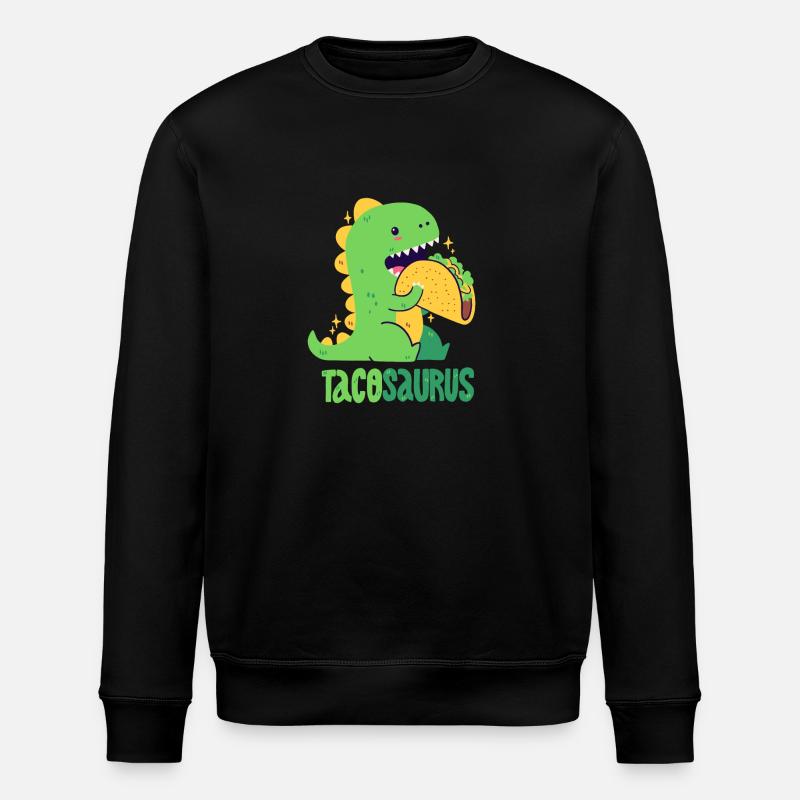Tacosaurus - Stanley/Stella ROLLER Unisex Organic Sweatshirt - black