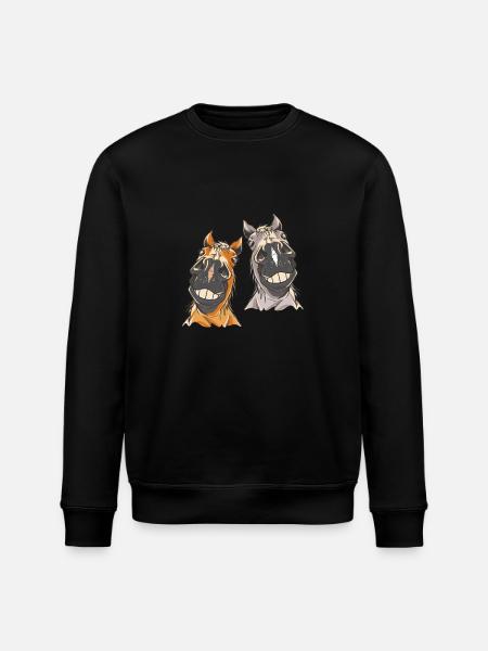 Pferdekopf Pferd Pferde - Stanley/Stella Unisex Bio-Sweatshirt ROLLER - Schwarz