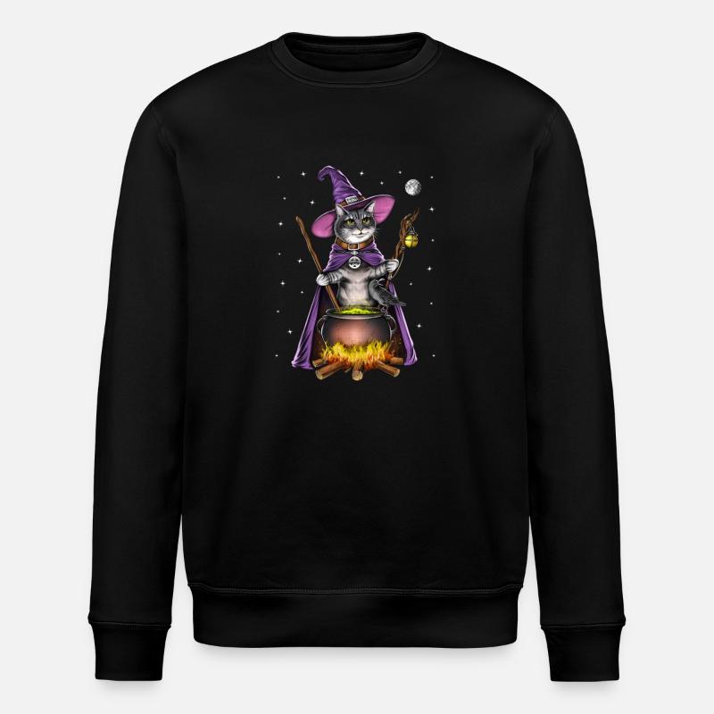 Sorcière du chat - Sweat bio ROLLER Stanley/Stella Unisexe - noir