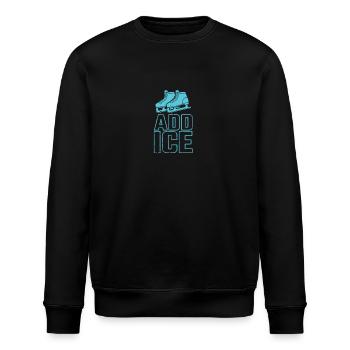 Add Ice Schlittschuhlaufen Eisbahn - Stanley/Stella Unisex Bio-Sweatshirt ROLLER - Schwarz - Vorne - Nik (191cm)
