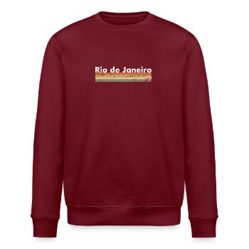 Rio de Janeiro Vintage Brésil Brasilien Retro - Sweat bio ROLLER Stanley/Stella Unisexe - bordeaux - Devant - Nik (191cm)