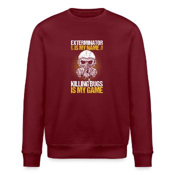 Schädlingsbekämpfung Kammerjäger - Stanley/Stella Unisex Bio-Sweatshirt ROLLER - Burgunderrot - Vorne - Nik (191cm)