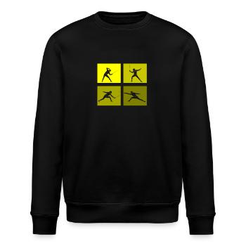 Fechten Game Gamer Fechterin Spiel Fechten Fechter - Stanley/Stella Unisex Bio-Sweatshirt ROLLER - Schwarz - Vorne - Nik (191cm)