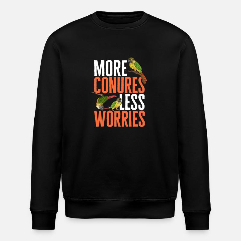 Molinasittich Papagei Vogel Sittich - Stanley/Stella Unisex Bio-Sweatshirt ROLLER - Schwarz