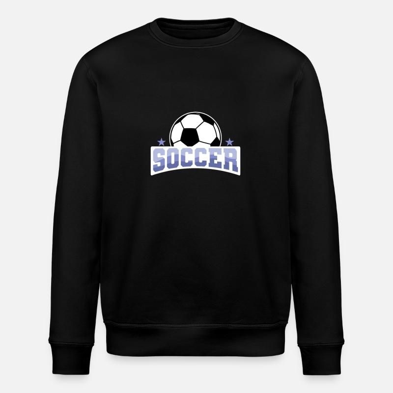 Fußball "Soccer" Freizeitfußball - Stanley/Stella Unisex Bio-Sweatshirt ROLLER - Schwarz