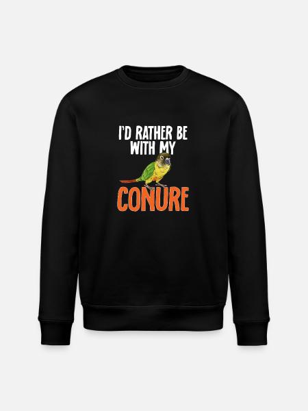 Molina Parakeet Parrot Bird Parakeet - Stanley/Stella ROLLER Unisex Organic Sweatshirt - black