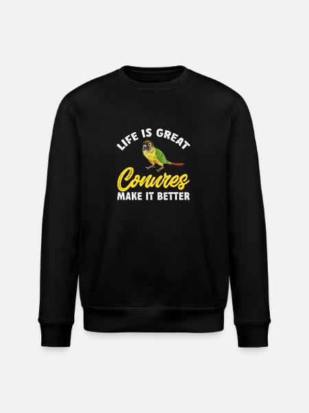 Molina Parakeet Parrot Bird Parakeet - Stanley/Stella ROLLER Unisex Organic Sweatshirt - black