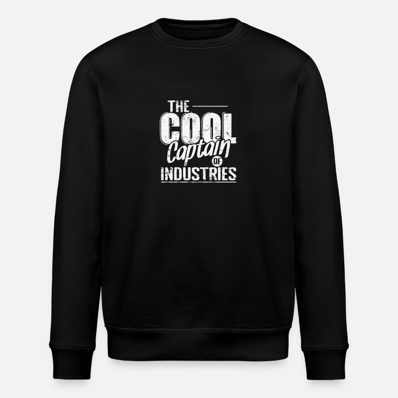 Le capitaine cool des industries - Sweat bio ROLLER Stanley/Stella Unisexe - noir