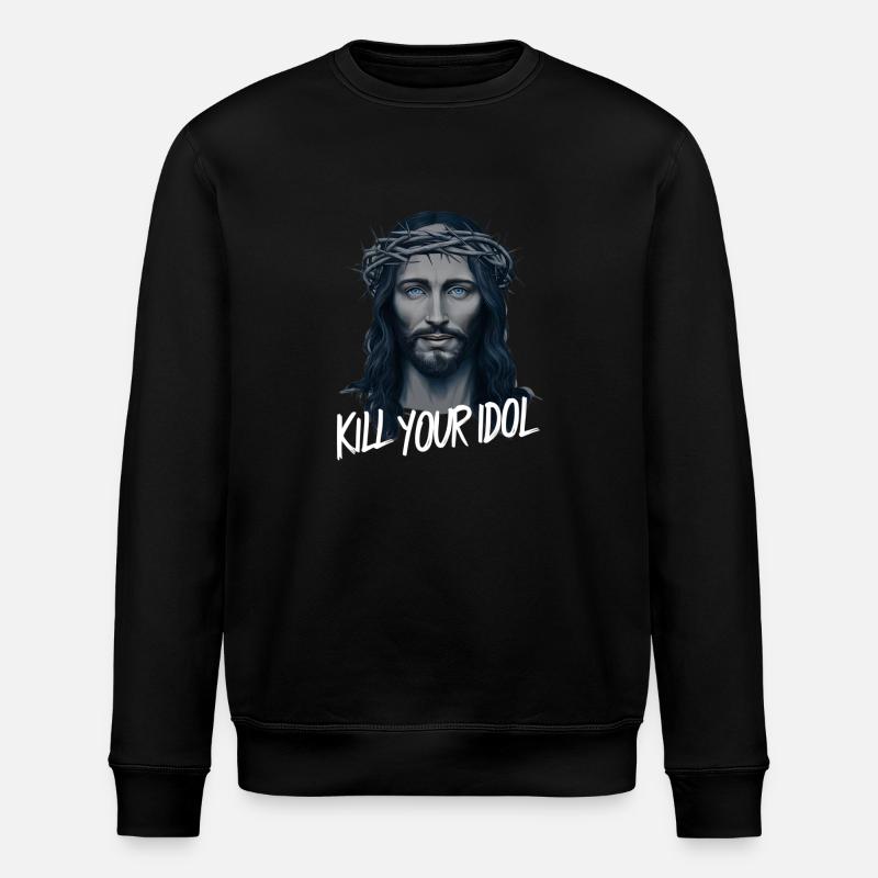 Jésus tue ton idole - Sweat bio ROLLER Stanley/Stella Unisexe - noir