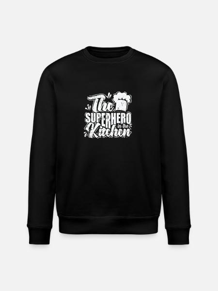 The Superhero in the Kitchen - Stanley/Stella ROLLER Unisex Organic Sweatshirt - black