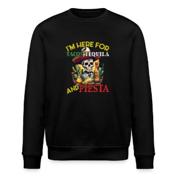 Lustiger Fiesta Spruch Cinco De Mayo Taco Design - Stanley/Stella Unisex Bio-Sweatshirt ROLLER - Schwarz - Vorne - Nik (191cm)