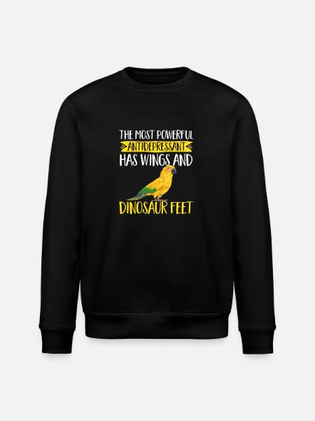Parakeet, Parrot, Parakeet, Bird - Stanley/Stella ROLLER Unisex Organic Sweatshirt - black