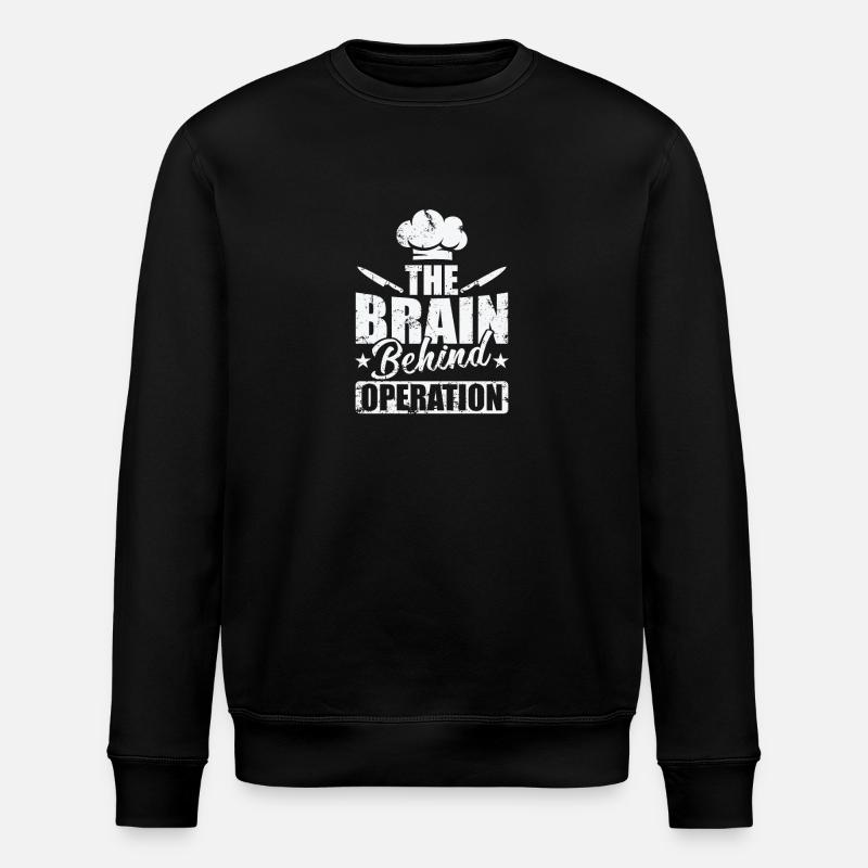 The Brain Behind Operation - Stanley/Stella Unisex Bio-Sweatshirt ROLLER - Schwarz