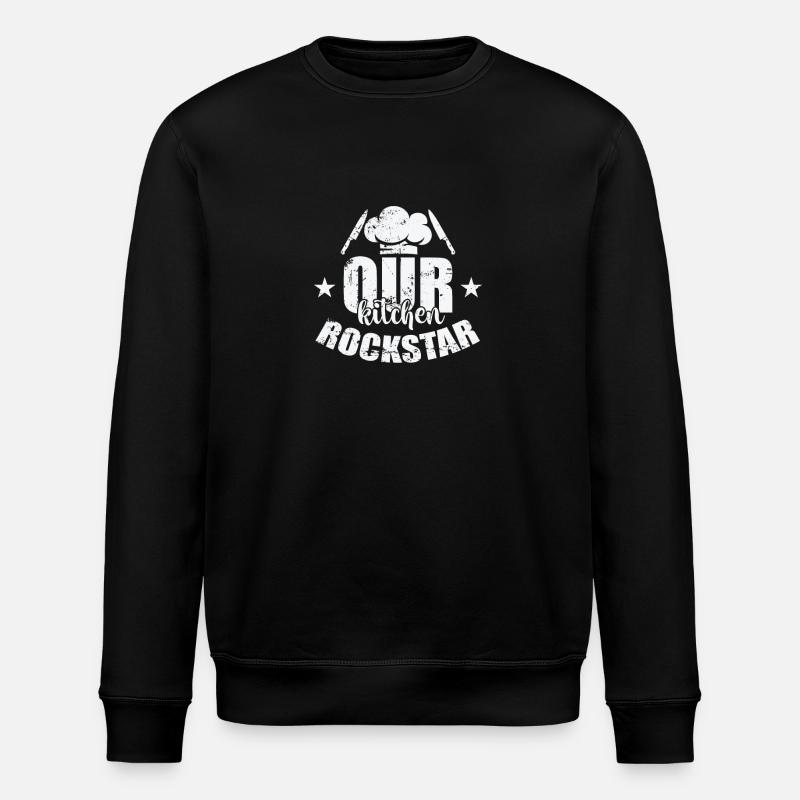 Our Kitchen Star - Stanley/Stella Unisex Bio-Sweatshirt ROLLER - Schwarz