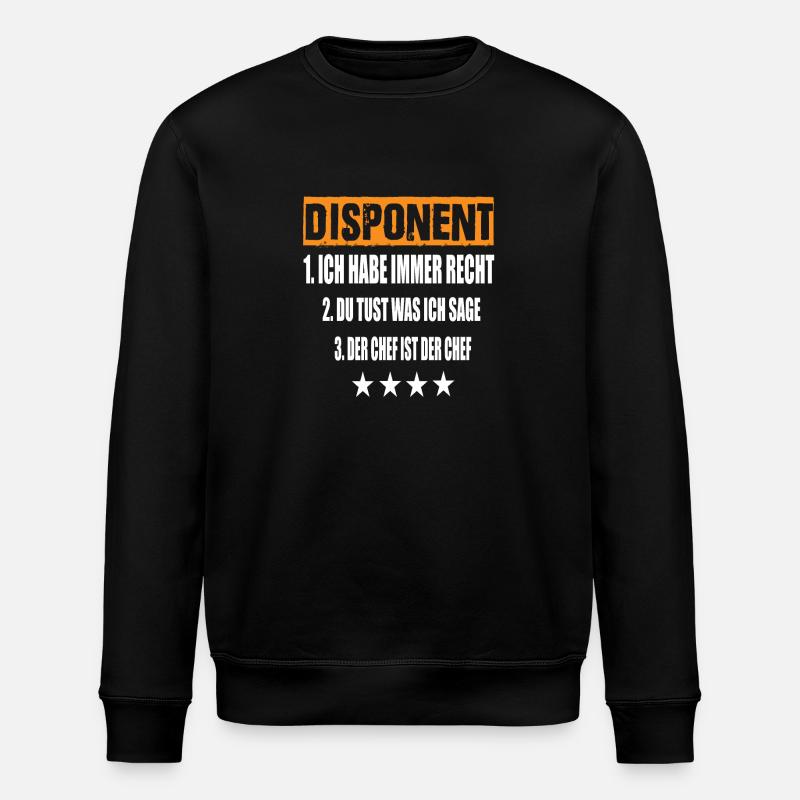 Disponent - Stanley/Stella Unisex Bio-Sweatshirt ROLLER - Schwarz