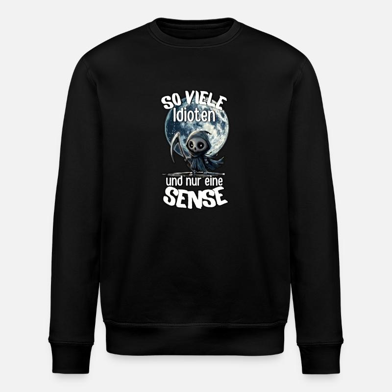 Sensenmann #lovely toons - Stanley/Stella Unisex Bio-Sweatshirt ROLLER - Schwarz