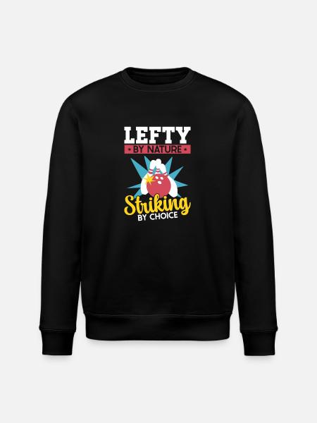 Bowling Left-handed Left-handed bowler - Stanley/Stella ROLLER Unisex Organic Sweatshirt - black