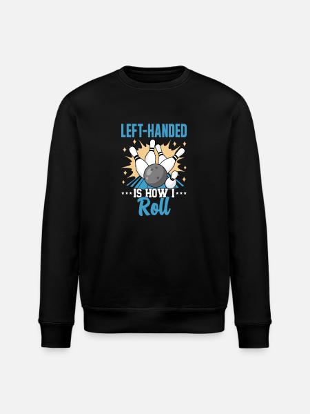 Bowling Left-handed Left-handed bowler - Stanley/Stella ROLLER Unisex Organic Sweatshirt - black