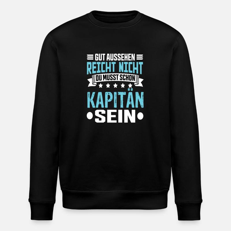 Kapitän - Stanley/Stella Unisex Bio-Sweatshirt ROLLER - Schwarz