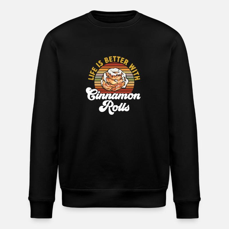 Rouleau à la cannelle - Sweat bio ROLLER Stanley/Stella Unisexe - noir